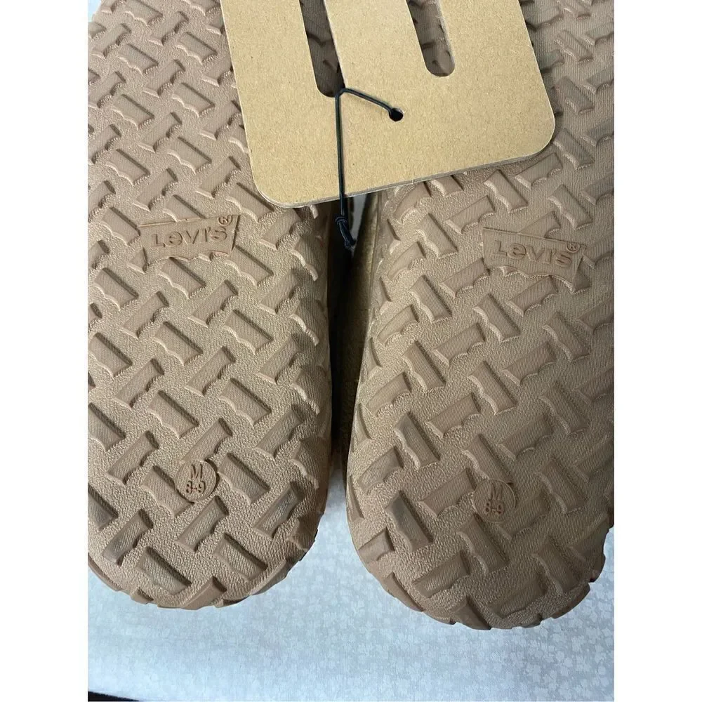Levi's® Harbin Men's MEDIUM SIZE 8/9 Slippers - WHEAT COLOR